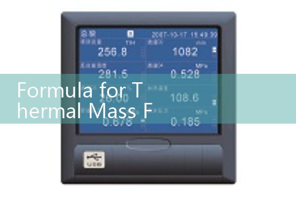 Formula for thermal mass flowmeter